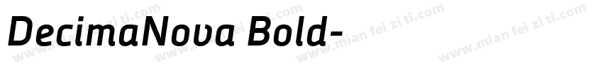 DecimaNova Bold字体转换